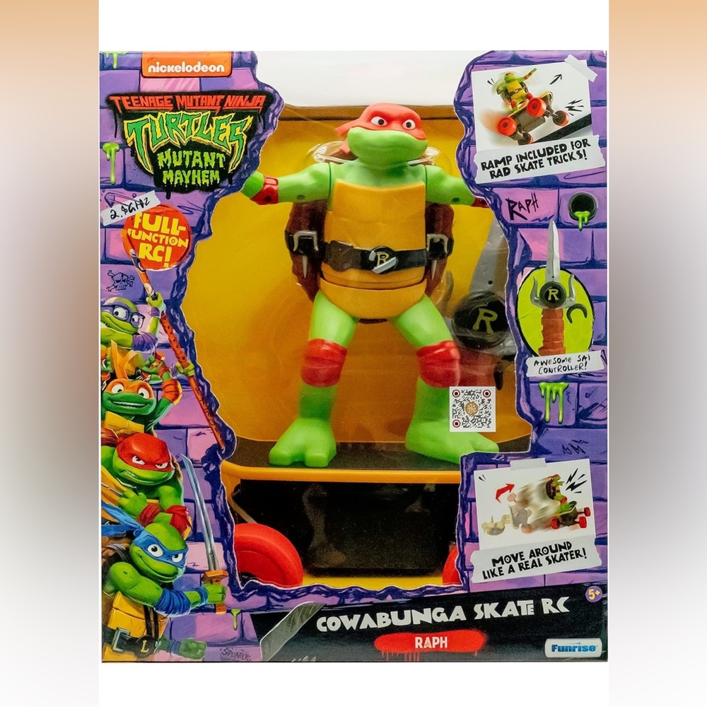 Nickelodeon Teenage Mutant Ninja Turtles Raph RC Figure - Green/Red